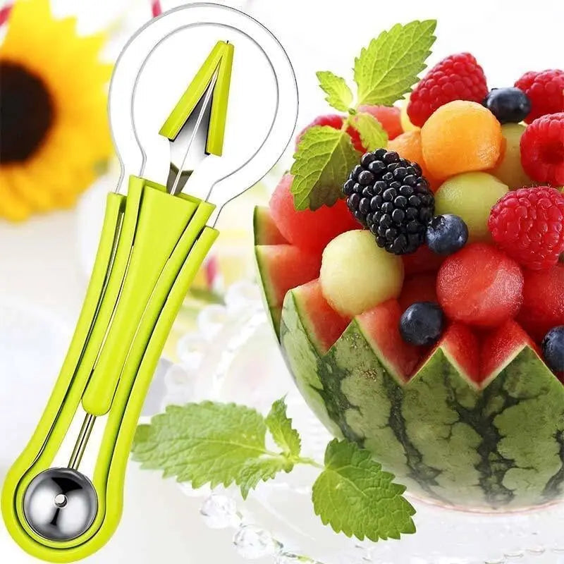 Three-in-one fruit preparation tool