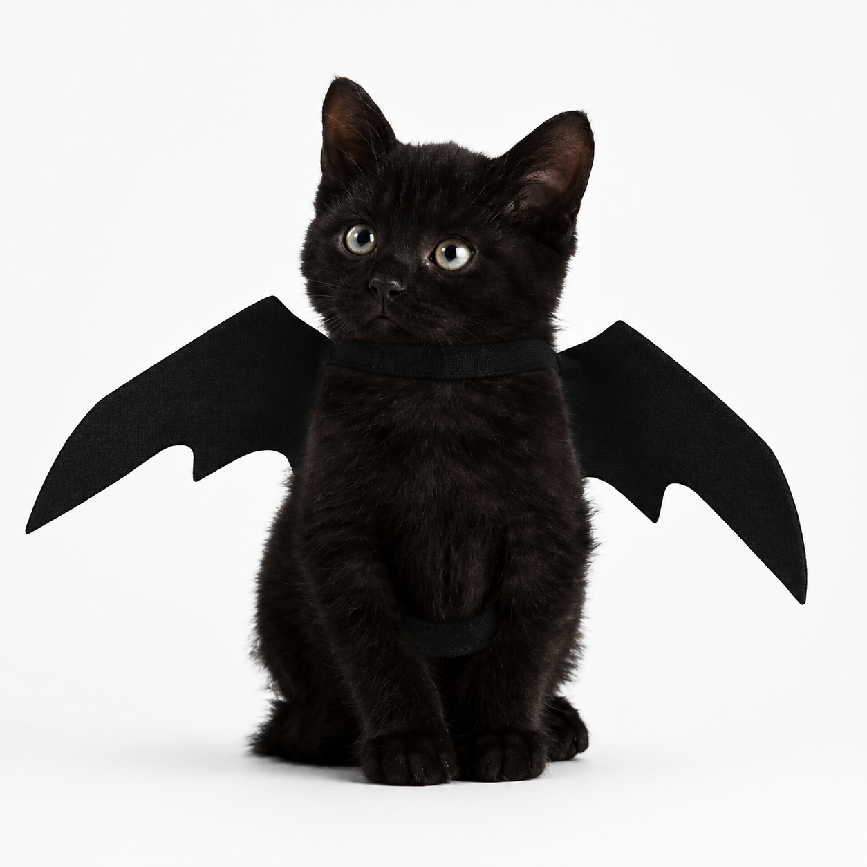 Black bat wings pet Halloween costume