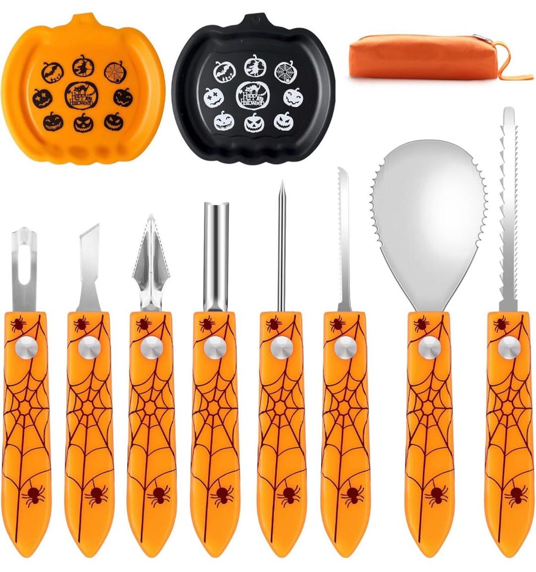 Ten-piece Halloween pumpkin carving kit