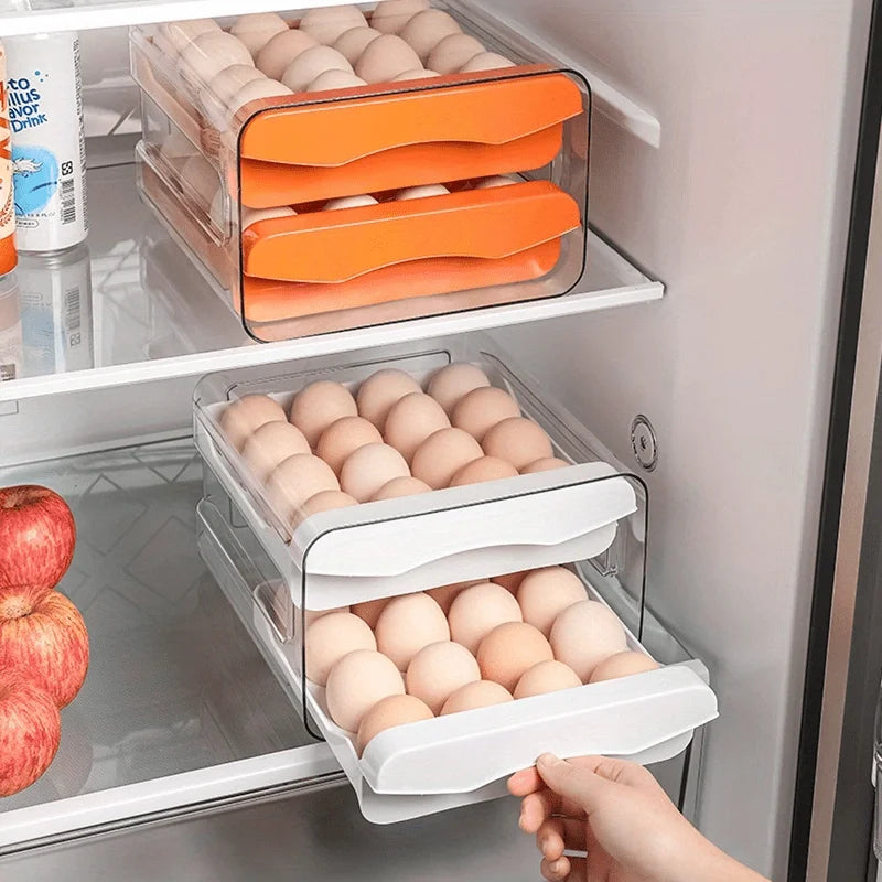 Transparent refrigerator egg storage container